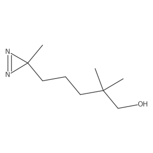 2,2-dimethyl-5-(3-methyl-3H-diazirin-3-yl)pentan-1-ol Structure