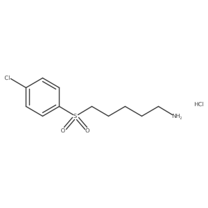 5-(4-Chlorobenzenesulfonyl)-pentylamine hydrochloride结构式