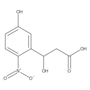 (3S)-3-hydroxy-3-(5-hydroxy-2-nitrophenyl)propanoic acid Structure