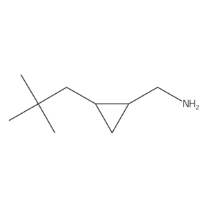 rac-[(1R,2S)-2-(2,2-dimethylpropyl)cyclopropyl]methanamine结构式