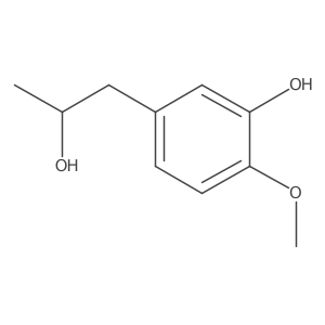 5-[(2S)-2-hydroxypropyl]-2-methoxyphenol Structure