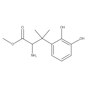 Methyl 2-amino-3-(2,3-dihydroxyphenyl)-3-methylbutanoate Structure