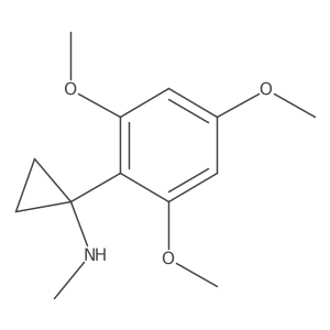 N-methyl-1-(2,4,6-trimethoxyphenyl)cyclopropan-1-amine结构式
