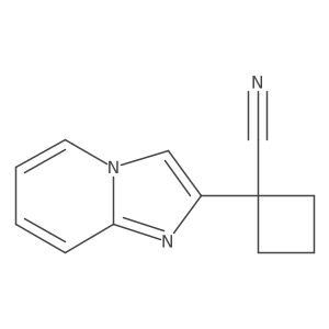 1-{Imidazo[1,2-a]pyridin-2-yl}cyclobutane-1-carbonitrile结构式