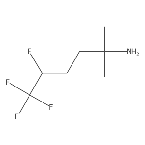 5,6,6,6-Tetrafluoro-2-methylhexan-2-amine Structure