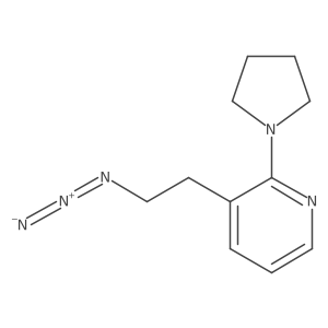 3-(2-Azidoethyl)-2-(pyrrolidin-1-yl)pyridine Structure