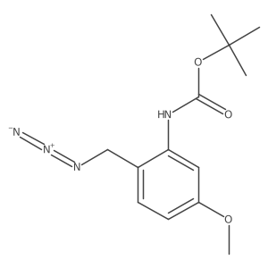 tert-butyl N-[2-(azidomethyl)-5-methoxyphenyl]carbamate Structure