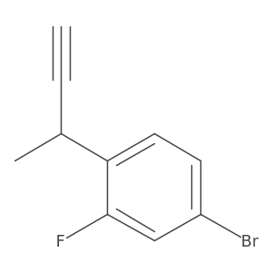 4-Bromo-1-(but-3-yn-2-yl)-2-fluorobenzene Structure