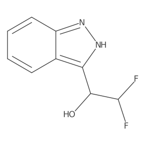 2,2-difluoro-1-(1H-indazol-3-yl)ethan-1-ol Structure