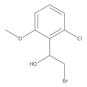 2-Bromo-1-(2-chloro-6-methoxyphenyl)ethan-1-ol Structure