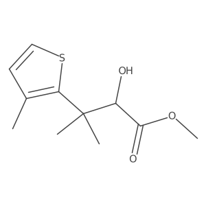 Methyl 2-hydroxy-3-methyl-3-(3-methylthiophen-2-yl)butanoate Structure