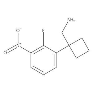 [1-(2-Fluoro-3-nitrophenyl)cyclobutyl]methanamine结构式