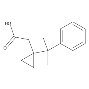 2-[1-(2-Phenylpropan-2-yl)cyclopropyl]acetic acid Structure