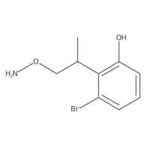 2-[1-(Aminooxy)propan-2-yl]-3-bromophenol Structure
