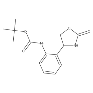 tert-butyl N-[2-(2-oxo-1,3-oxazolidin-4-yl)phenyl]carbamate Structure