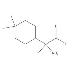2-(4,4-Dimethylcyclohexyl)-1,1-difluoropropan-2-amine Structure