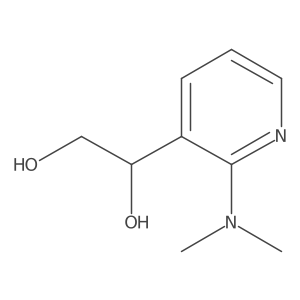 1-[2-(Dimethylamino)pyridin-3-yl]ethane-1,2-diol结构式