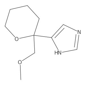 4-[2-(methoxymethyl)oxan-2-yl]-1H-imidazole Structure