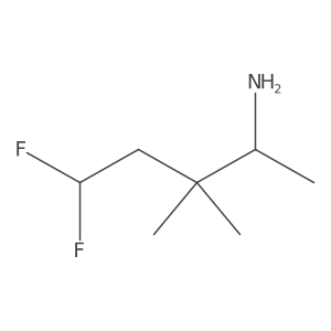 (2R)-5,5-Difluoro-3,3-dimethylpentan-2-amine Structure