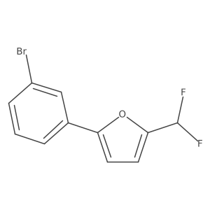 2-(3-Bromophenyl)-5-(difluoromethyl)furan Structure