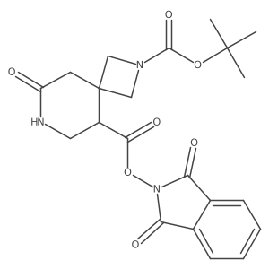 2-tert-butyl 5-(1,3-dioxo-2,3-dihydro-1H-isoindol-2-yl) 8-oxo-2,7-diazaspiro[3.5]nonane-2,5-dicarboxylate Structure