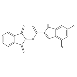 1,3-dioxo-2,3-dihydro-1H-isoindol-2-yl 4,6-dichloro-1H-indole-2-carboxylate Structure