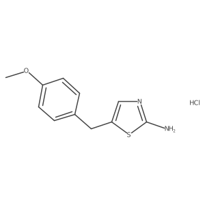5-(4-Methoxybenzyl)thiazol-2-amine hydrochloride结构式