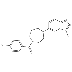 (4-Chlorophenyl)-[4-(3-methyl-[1,2,4]triazolo[4,3-b]pyridazin-6-yl)-1,4-diazepan-1-yl]methanone结构式