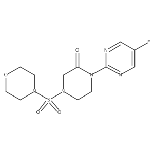 1-(5-Fluoropyrimidin-2-yl)-4-(morpholine-4-sulfonyl)piperazin-2-one结构式
