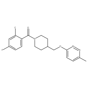 3-{[1-(2,4-Difluorobenzoyl)piperidin-4-yl]methoxy}-6-methylpyridazine结构式