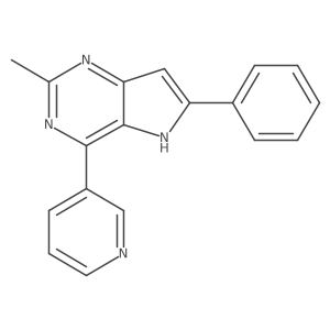 2-Methyl-6-phenyl-4-(3-pyridinyl)pyrrolo[3,2-d]pyrimidine Structure
