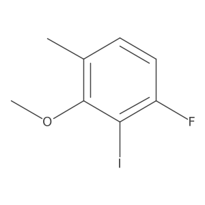 1-Fluoro-2-iodo-3-methoxy-4-methylbenzene结构式