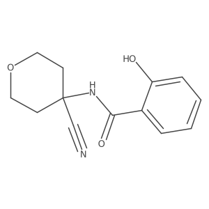 N-(4-cyanooxan-4-yl)-2-hydroxybenzamide Structure