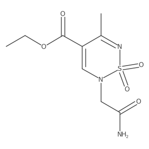 ethyl 2-(carbamoylmethyl)-5-methyl-1,1-dioxo-2H-1lambda6,2,6-thiadiazine-4-carboxylate结构式