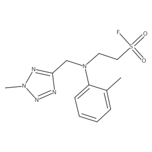 2-{[(2-methyl-2H-1,2,3,4-tetrazol-5-yl)methyl](2-methylphenyl)amino}ethane-1-sulfonyl fluoride Structure