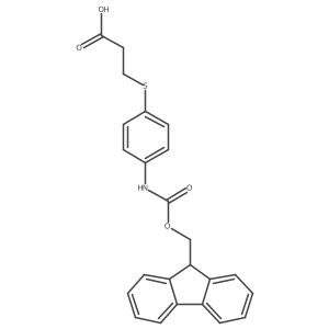 3-[4-(9H-Fluoren-9-ylmethoxycarbonylamino)phenyl]sulfanylpropanoic acid结构式