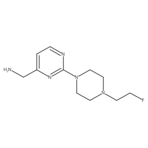1-{2-[4-(2-Fluoroethyl)piperazin-1-yl]pyrimidin-4-yl}methanamine结构式