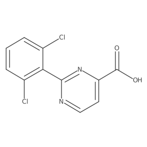 2-(2,6-Dichlorophenyl)pyrimidine-4-carboxylic acid Structure