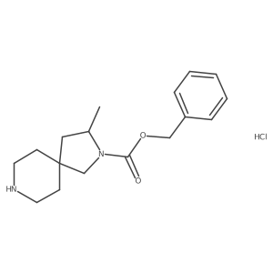 Benzyl 3-methyl-2,8-diazaspiro[4.5]decane-2-carboxylate hydrochloride Structure
