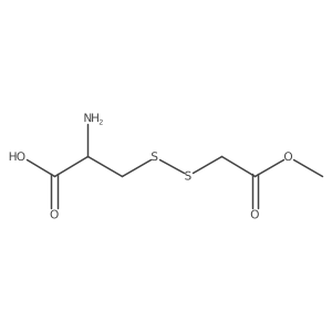 (2R)-2-amino-3-[(2-methoxy-2-oxoethyl)disulfanyl]propanoic acid结构式