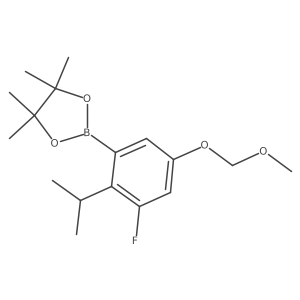 2-(3-Fluoro-2-isopropyl-5-(methoxymethoxy)phenyl)-4,4,5,5-tetramethyl-1,3,2-dioxaborolane Structure