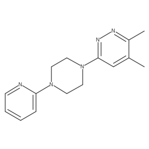 3,4-Dimethyl-6-[4-(pyridin-2-yl)piperazin-1-yl]pyridazine Structure