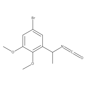 5-Bromo-1-(1-isocyanatoethyl)-2,3-dimethoxybenzene Structure