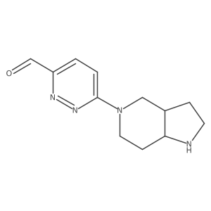 rac-6-[(3aR,7aS)-octahydro-1H-pyrrolo[3,2-c]pyridin-5-yl]pyridazine-3-carbaldehyde Structure