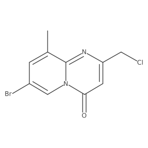 7-Bromo-2-(chloromethyl)-9-methyl-4H-pyrido[1,2-a]pyrimidin-4-one结构式