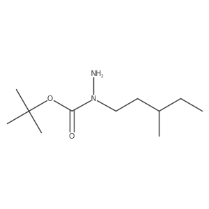 Tert-butyl 1-(3-methylpentyl)hydrazinecarboxylate结构式