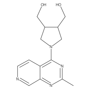 [4-(Hydroxymethyl)-1-{2-methylpyrido[3,4-d]pyrimidin-4-yl}pyrrolidin-3-yl]methanol结构式