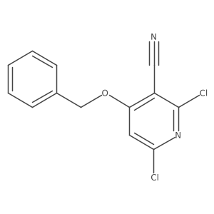 4-(Benzyloxy)-2,6-dichloronicotinonitrile结构式