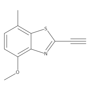 2-Ethynyl-4-methoxy-7-methylbenzo[d]thiazole结构式