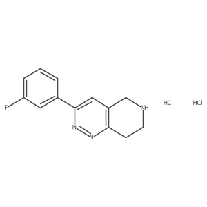 3-(3-fluorophenyl)-5H,6H,7H,8H-pyrido[4,3-c]pyridazine dihydrochloride Structure